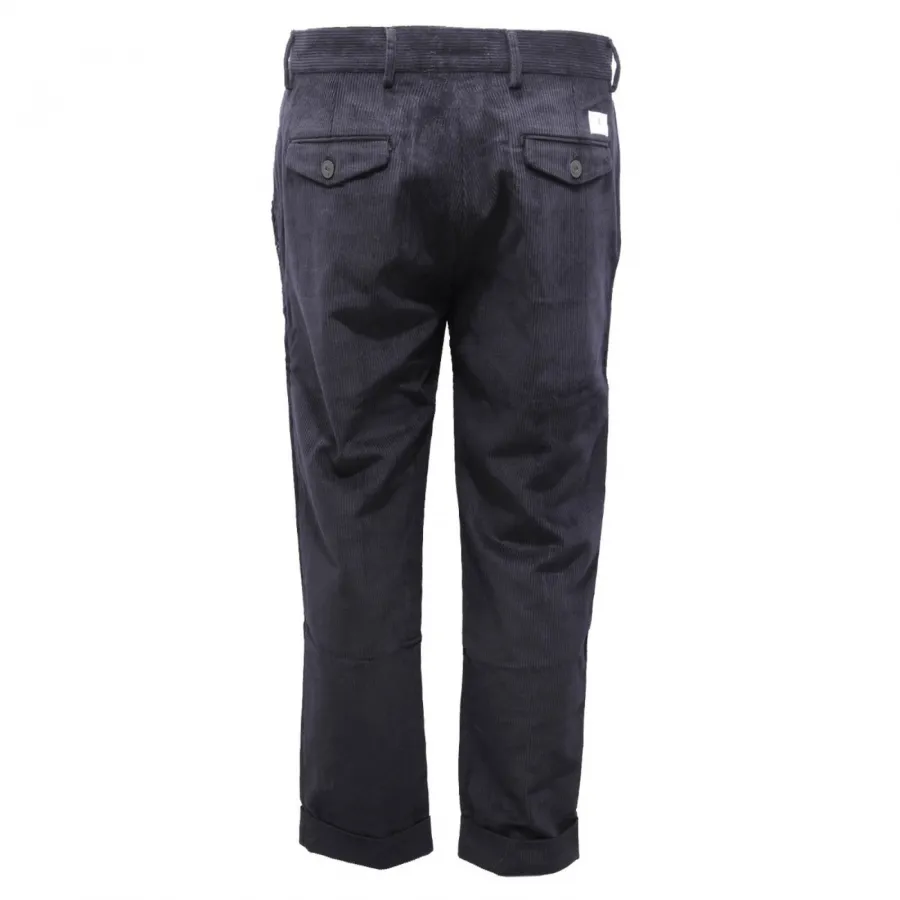 8898AG pantalone uomo PREMIUM MOOD DENIM SUPERIOR blue corduroy trouser man
