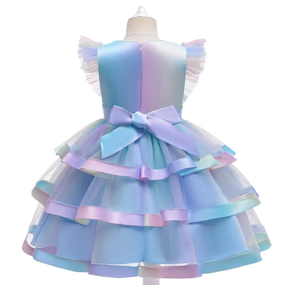 Abito da principessa colorato per ragazza, matrimonio, festa di compleanno, per bambini, costume, abito da ballo, festa elegante