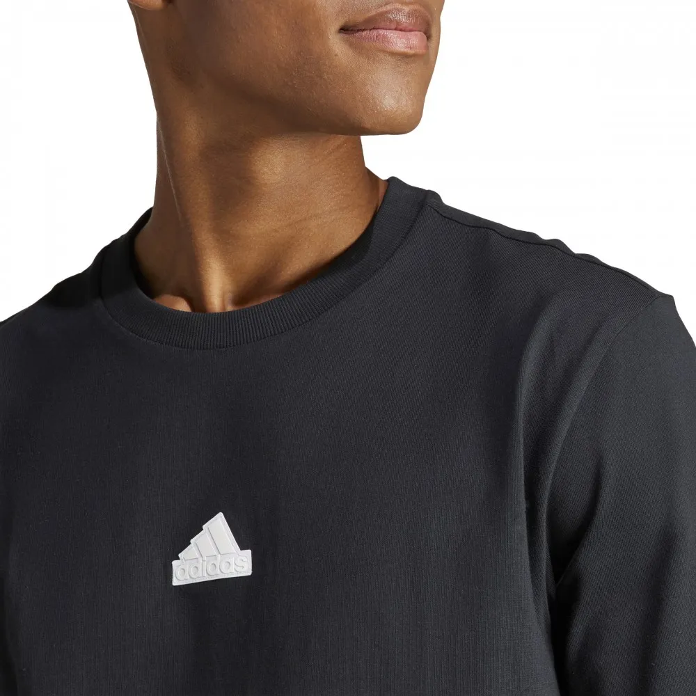 ADIDAS Maglietta Palestra Logo Centrale Nero Uomo