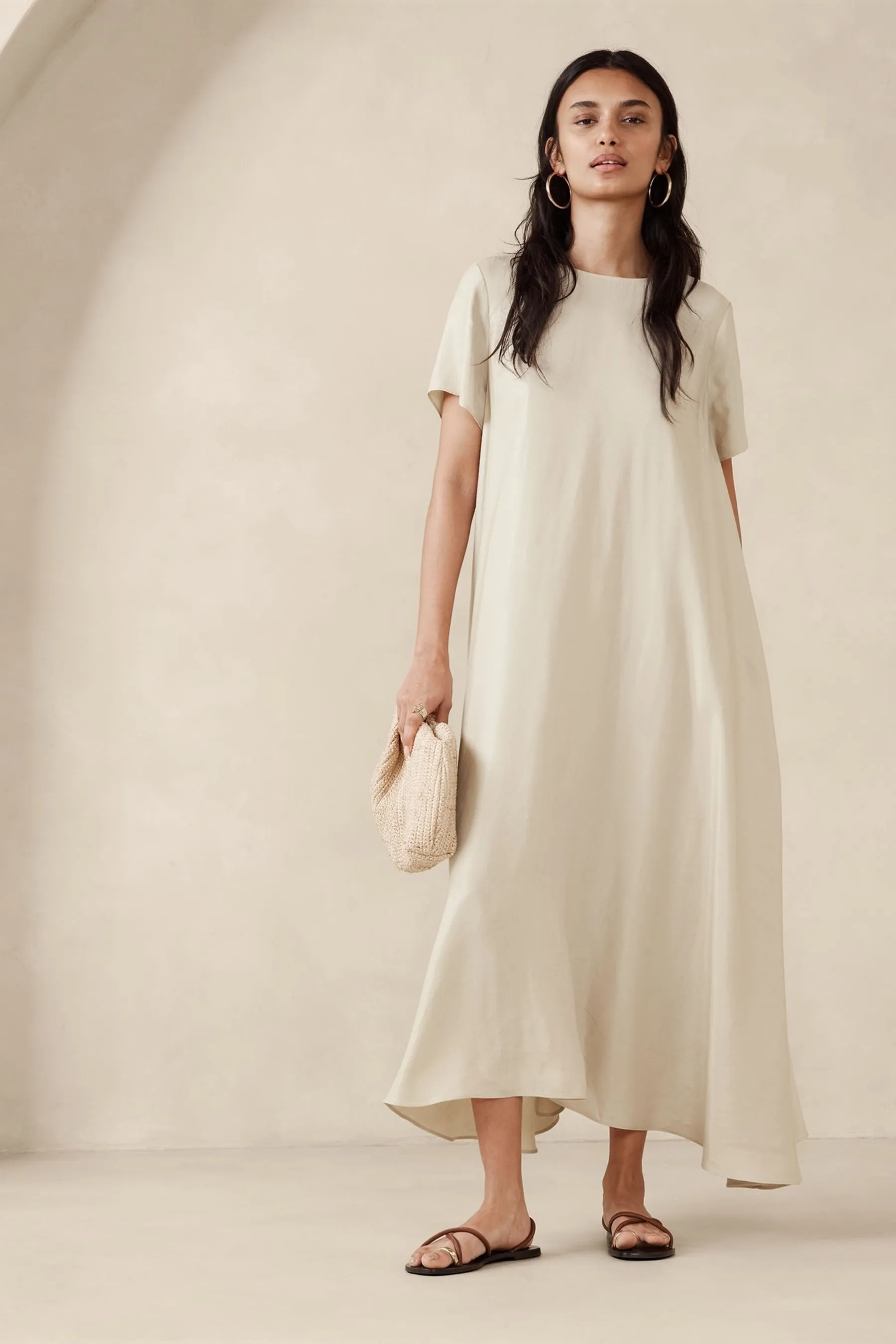Banana Republic Aurelia - Abito maxi inBlend e lino