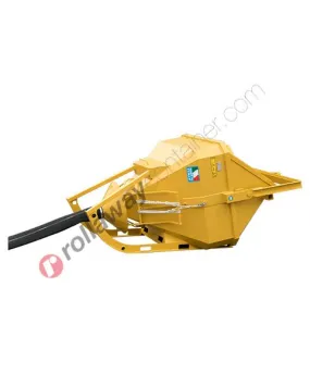 Benna per calcestruzzo a culla con tubo in gomma portata fino a 7800 kg