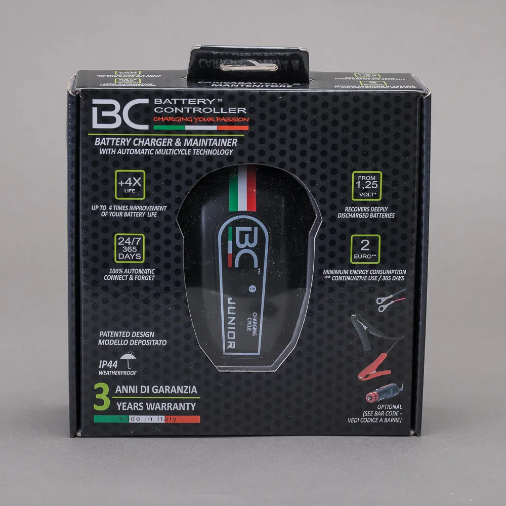 Caricabatteria e Mantenitore auto e moto Piombo-Acido 12V-1A BC Junior 900 