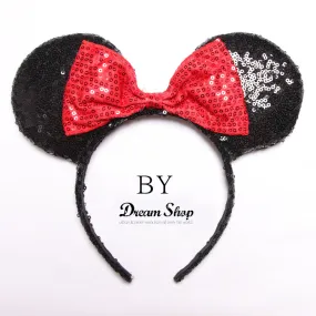 Cerchietto Minnie pailettes orecchie