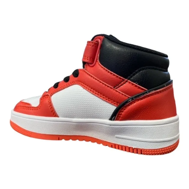 Champion scarpa sneakers da ragazzo Rebound 2.0 Mid S32262 WW006 WHT bianco-arancio-nero