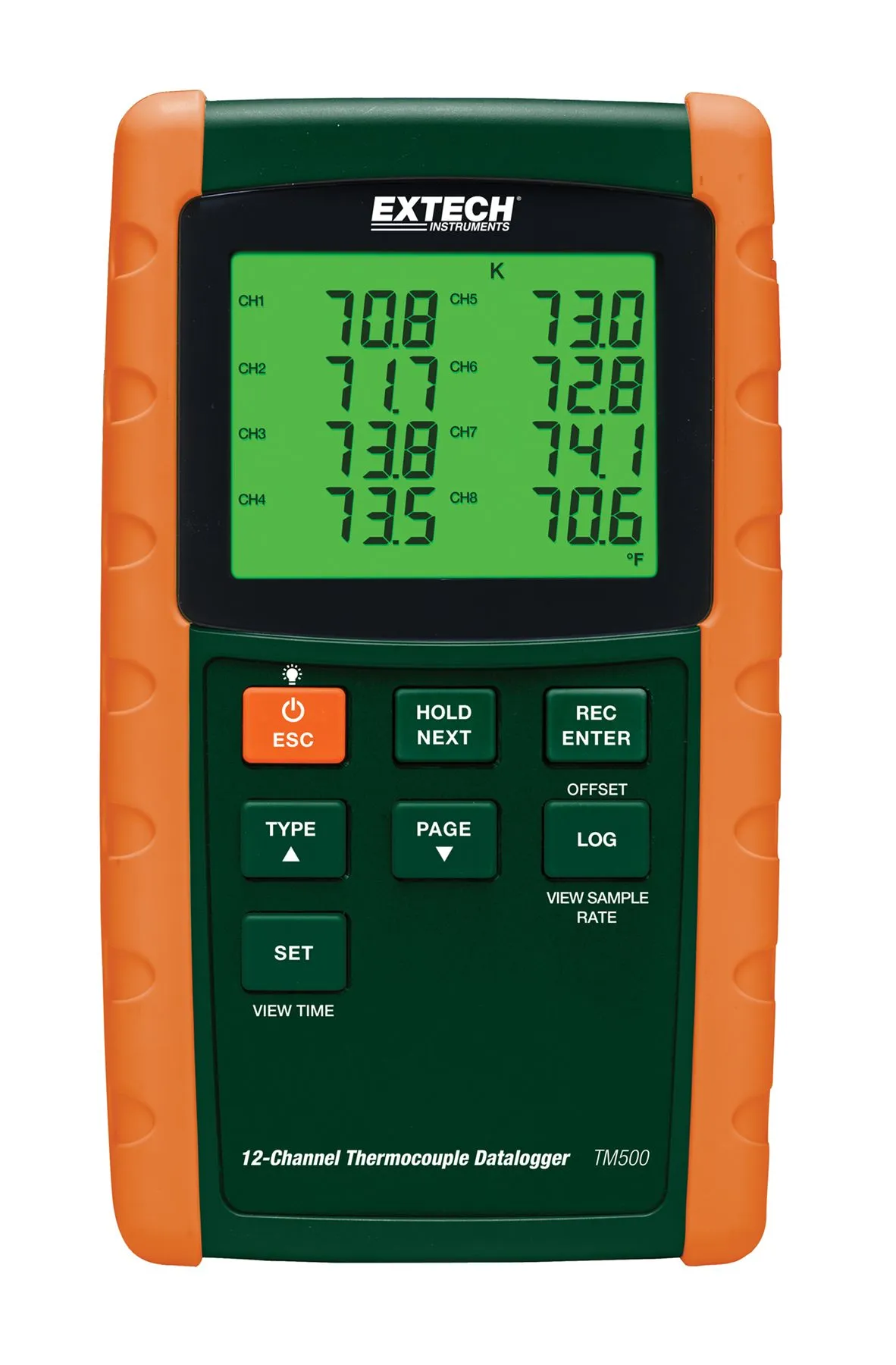Data Logger Extech TM500, 12 canali, RS232
