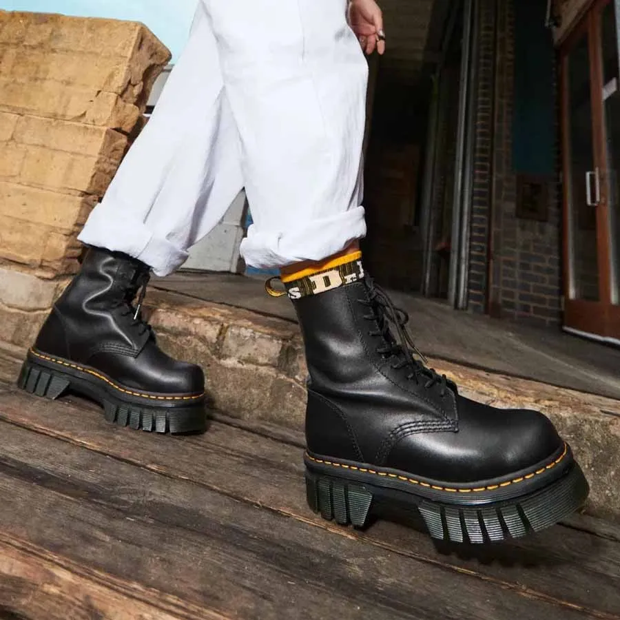 Dr.Martens stivaletto 8 fori platform Audrick Lux black
