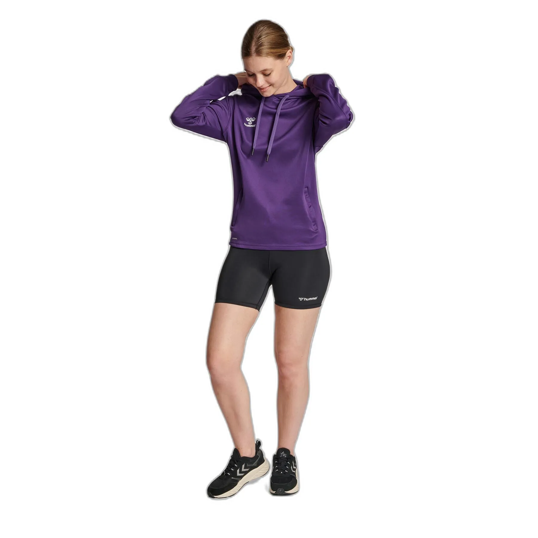 Felpa da donna in poliestere con cappuccio Hummel Core XK