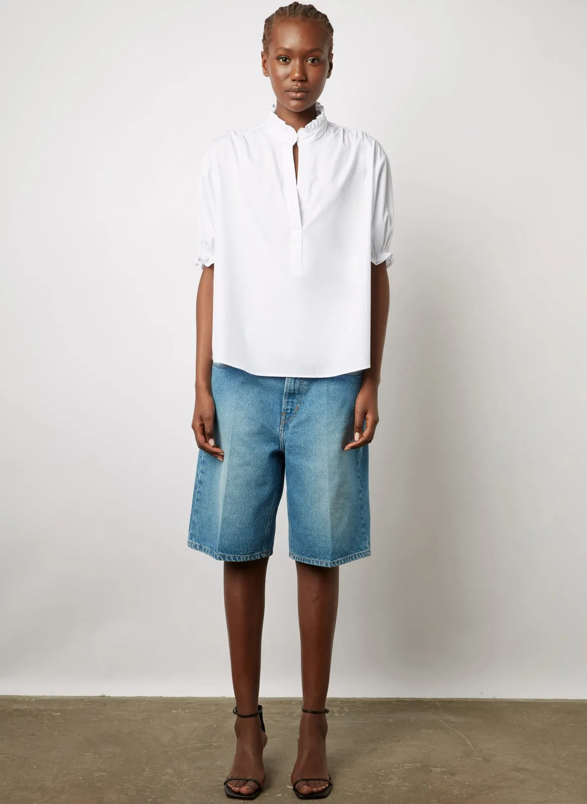  GERARD DAREL   ANNYR - Camicia collo vittoriano in cotone | Bianco