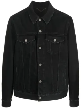 Giubbino denim nero