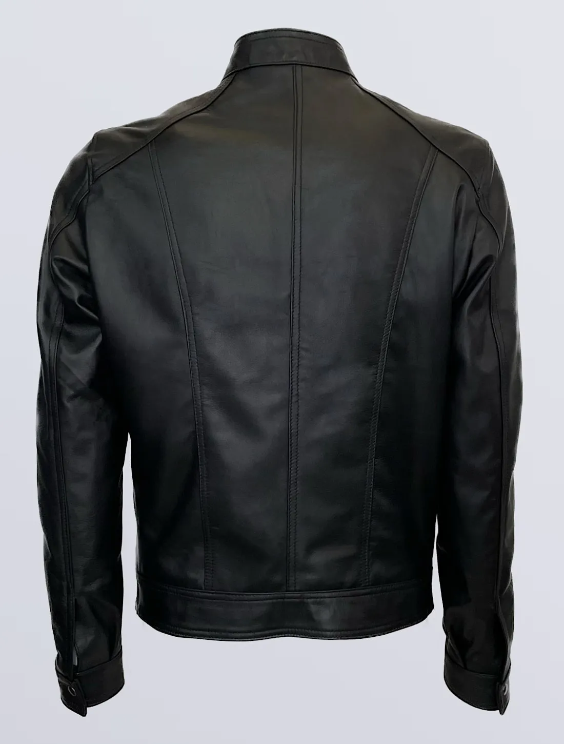GIUBBINO IN PELLE UOMO NERO MOD. POCHO