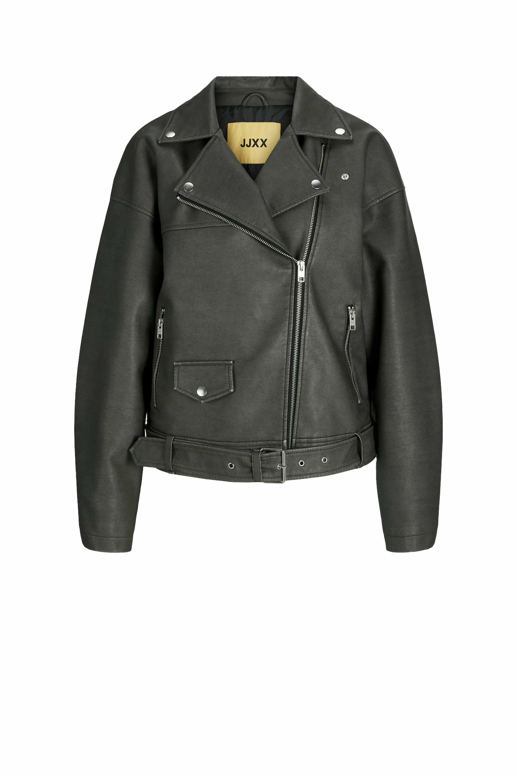         GIUBBOTTO FINTA PELLE JXFRIDA WASHED PU BIKER JKT OTW
