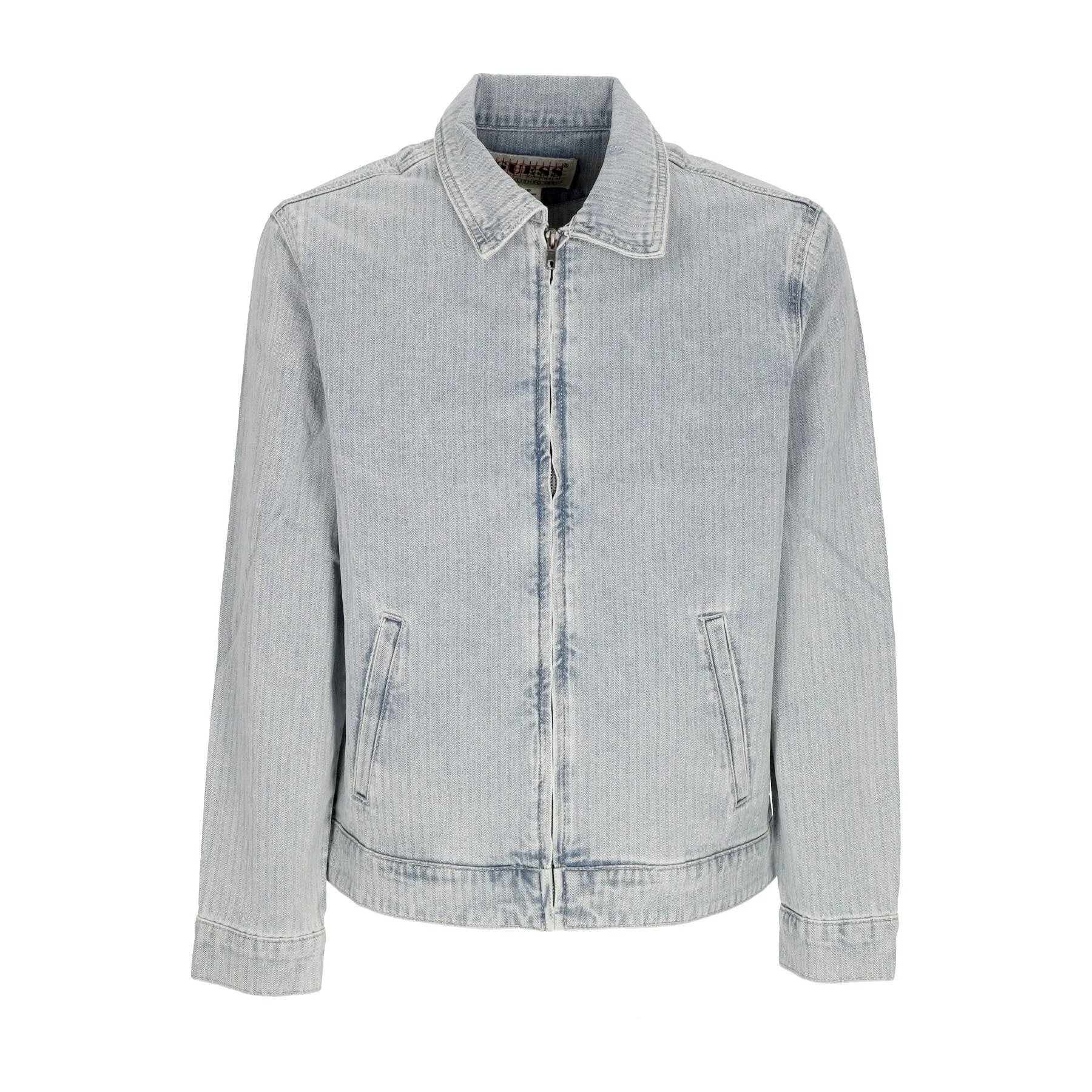 Giubbotto Jeans Uomo Go Herringbone Denim Jacket Go Vintage Herringbo