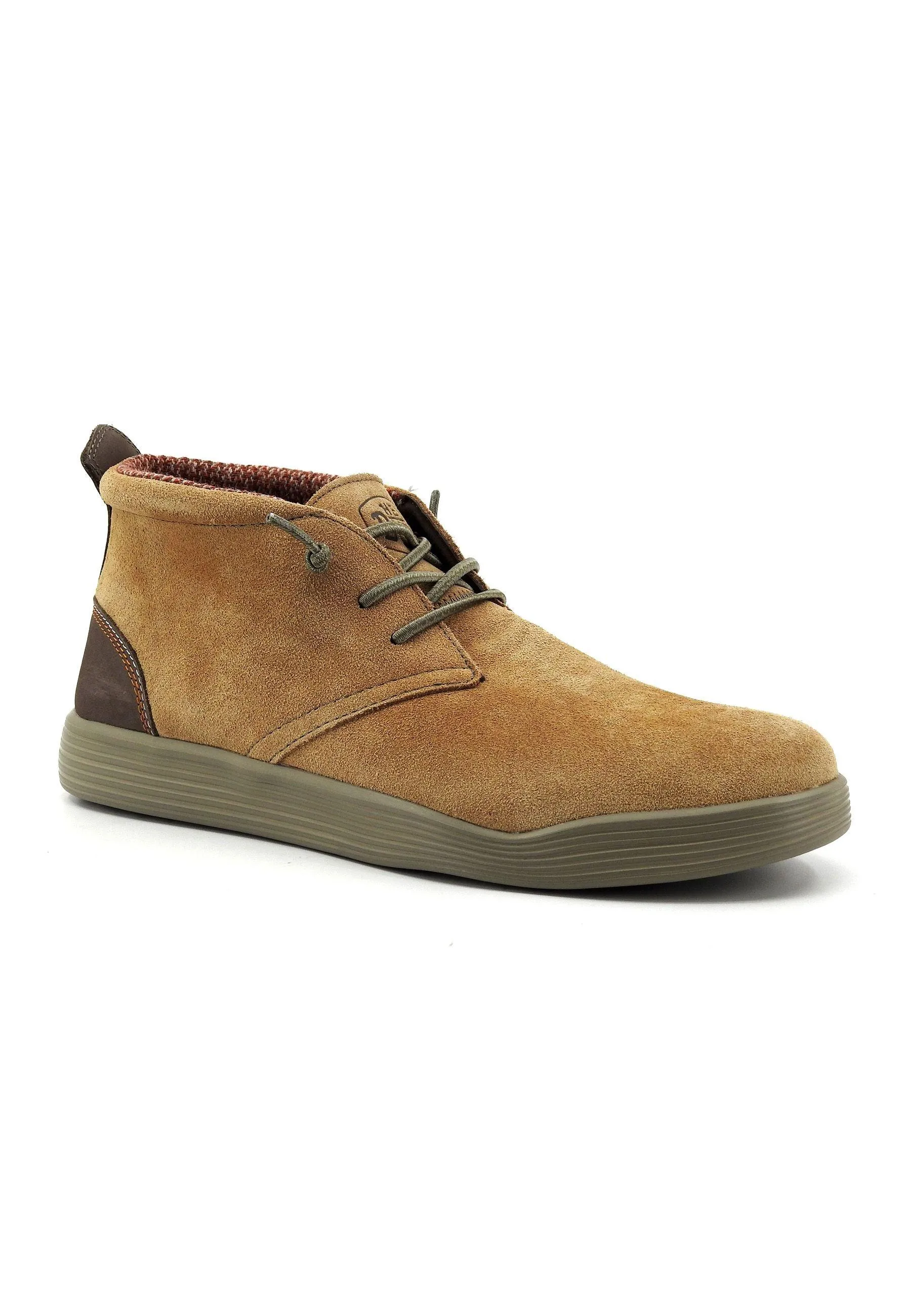 HEY DUDE Jo Suede Stivaletto Uomo Cognac Beige 40605-21N