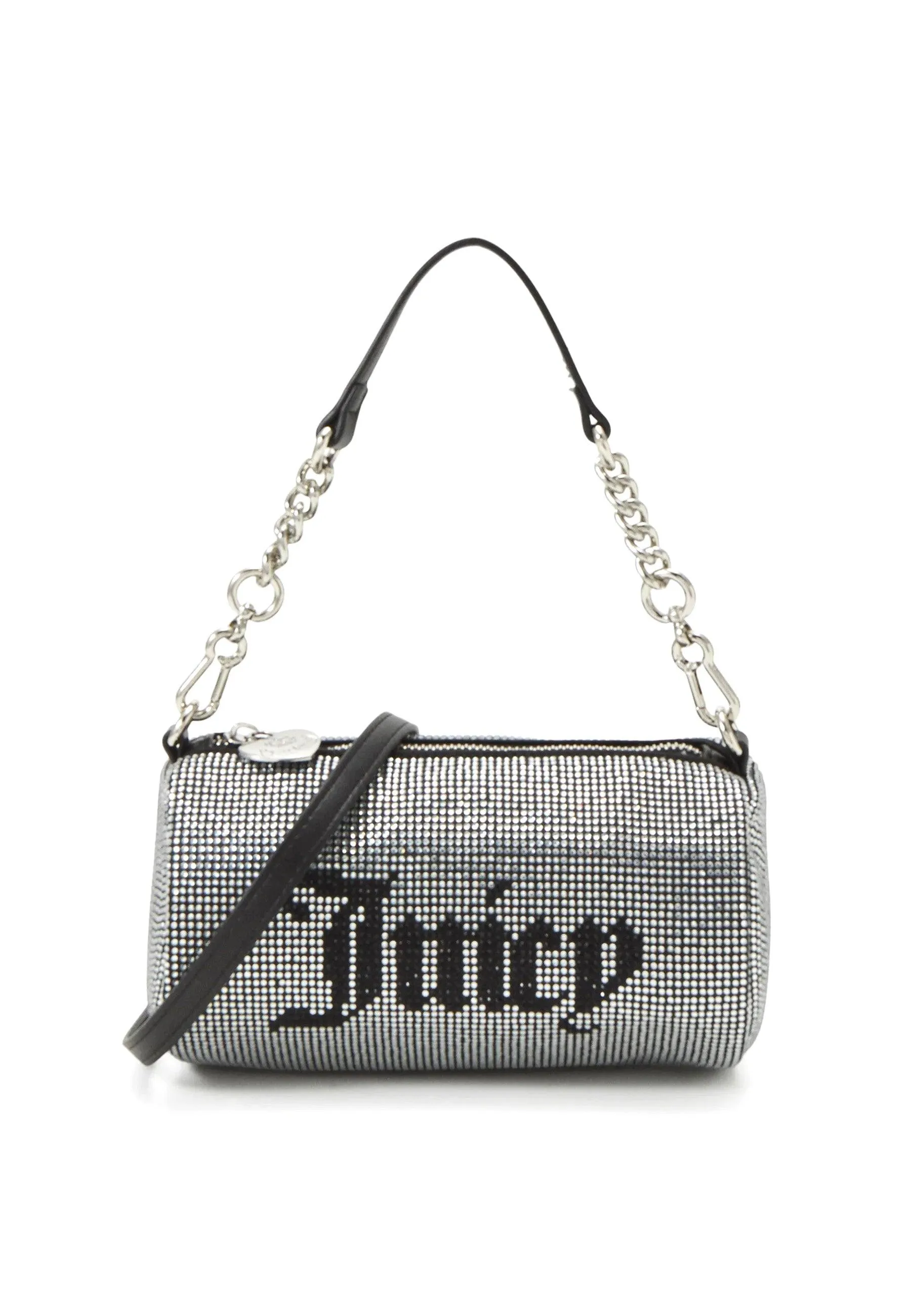JUICY COUTURE Hazel Barrel Borsa Tracolla Black Argento BIJH95353WZC000