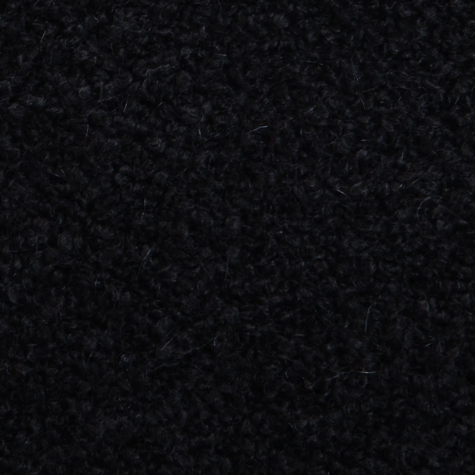 Kontatto-Caban teddy mohair con zip - nero