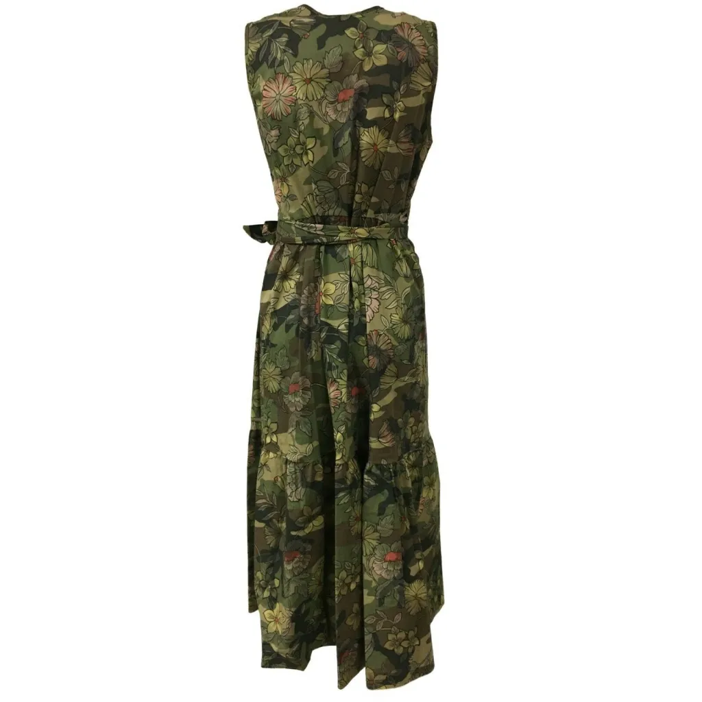 LA FEE MARABOUTEE Abito donna senza maniche incrociato mod FC3143 MADE IN ITALY