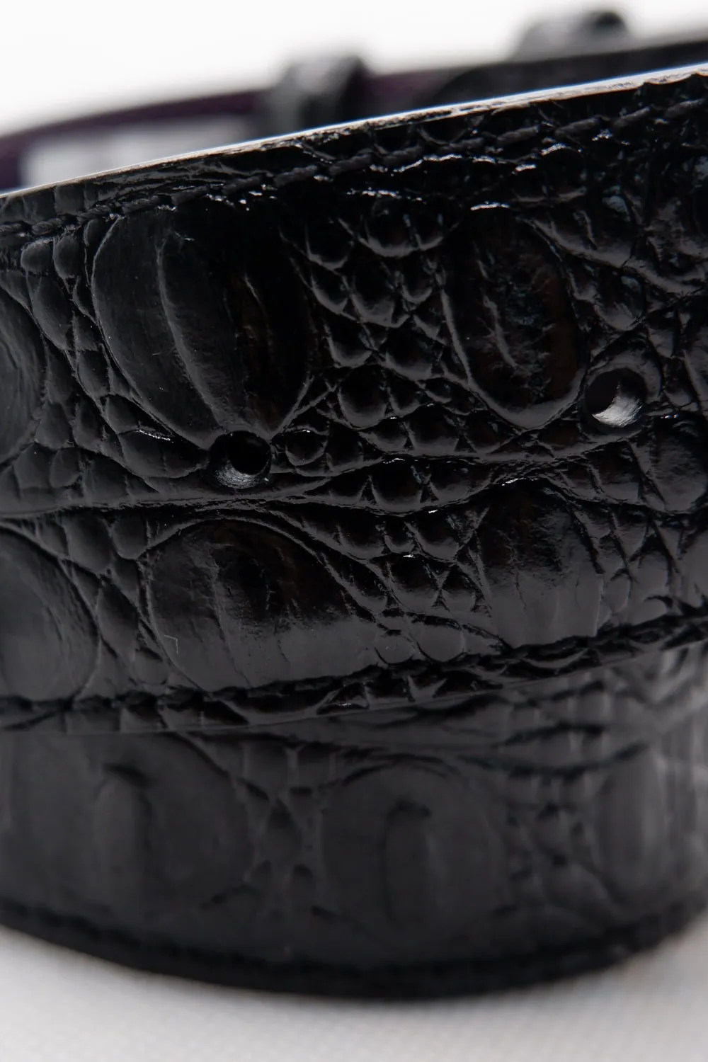 Mock Croc Belt Black