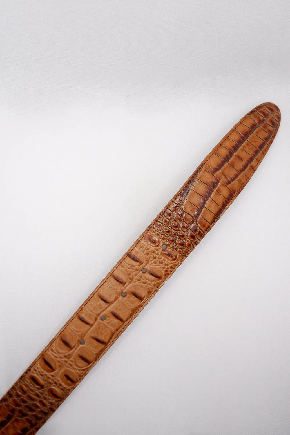 Mock Croc Belt Brown