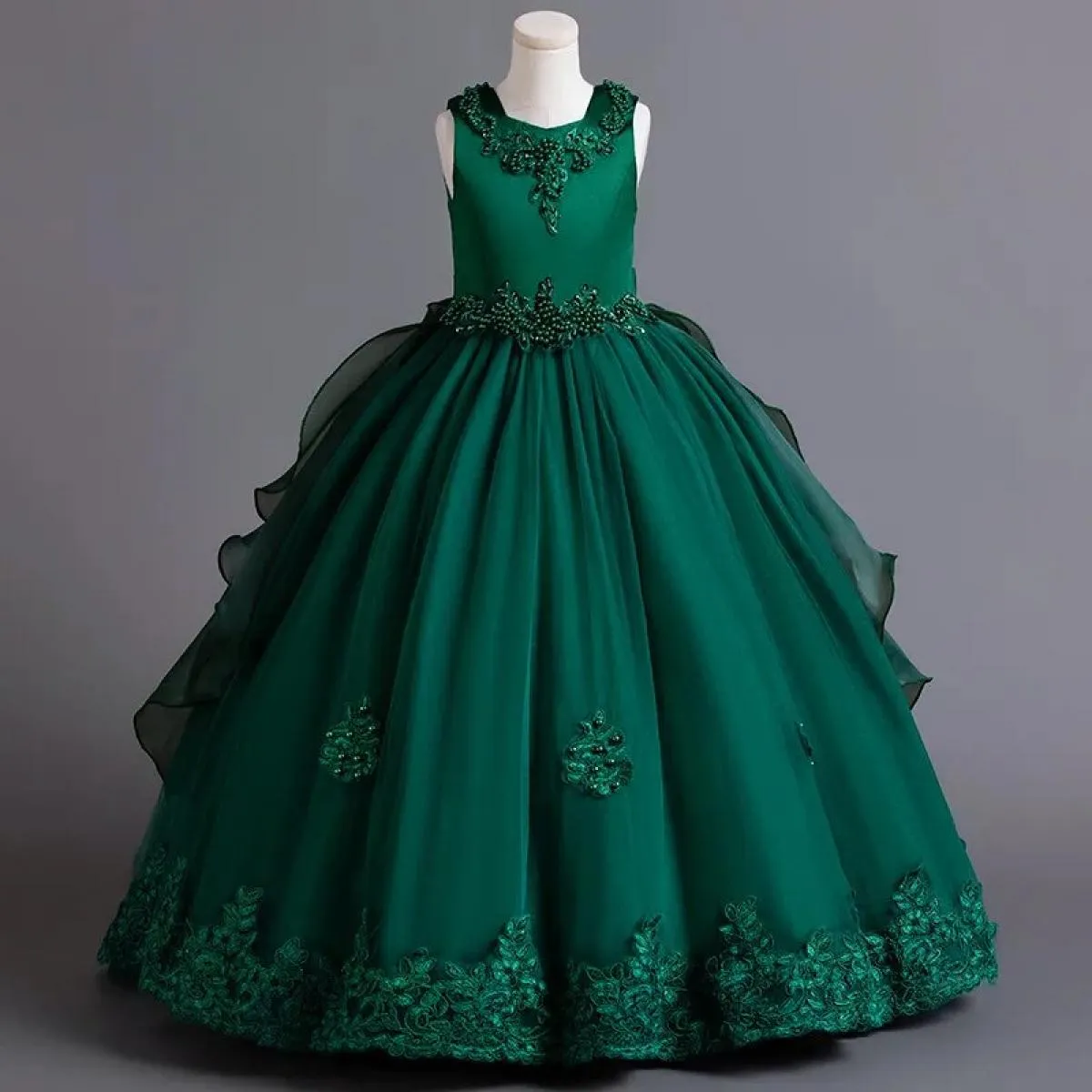 Nuovo elegante abito da festa per ragazza, splendido abito da ballo, grande abito collettivo per festa di laurea, 4 principi di