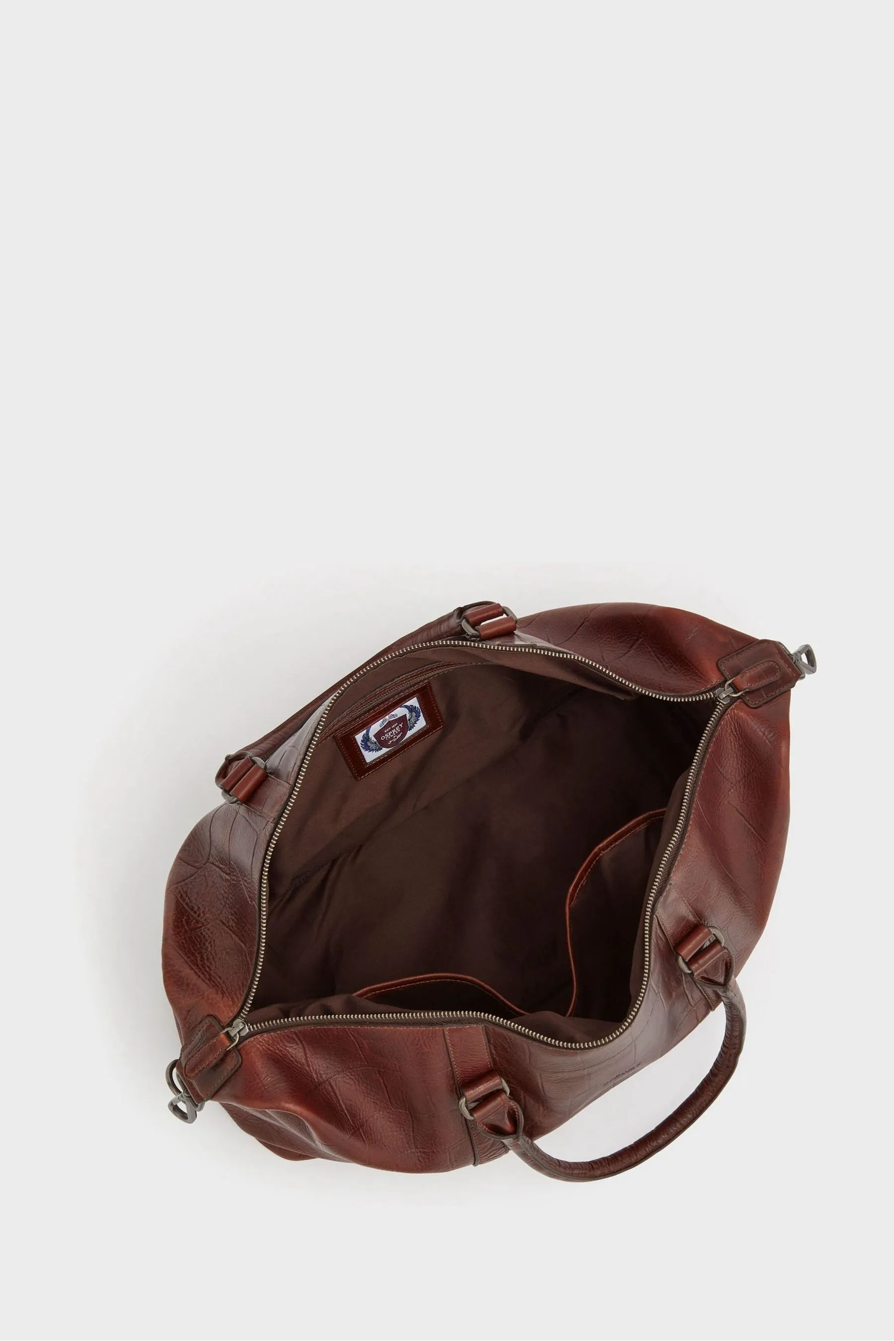 OSPREY LONDON - Brixton - Borsa weekend in pelle effetto coccodrillo