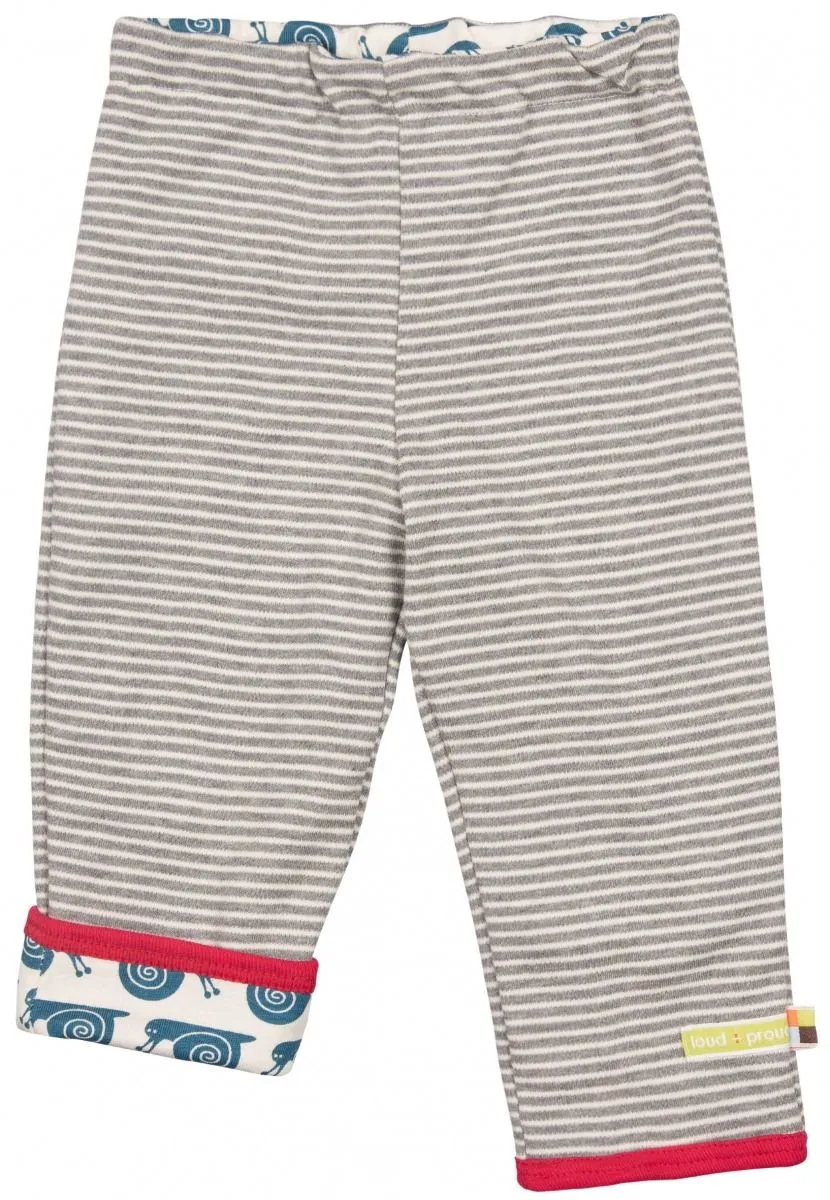 Pantalone reversibile Loud+Proud in cotone biologico in varie taglie e fantasie