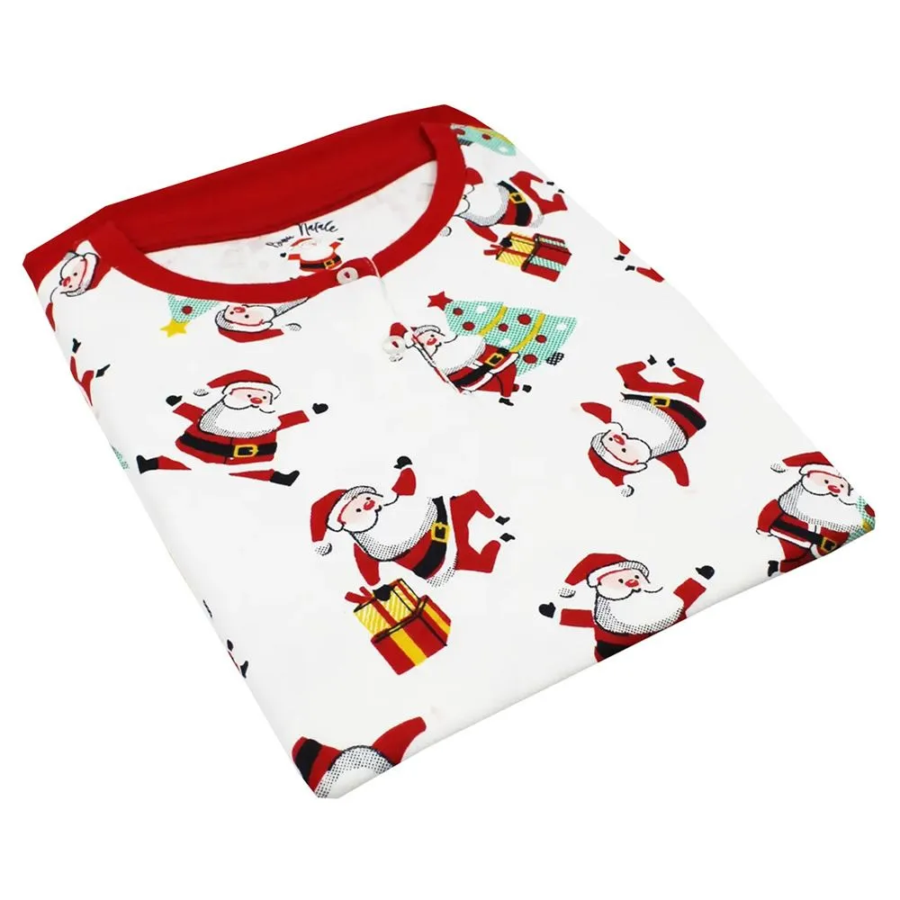 pigiama christmas family da bambina 7030 caldo cotone il granchio 