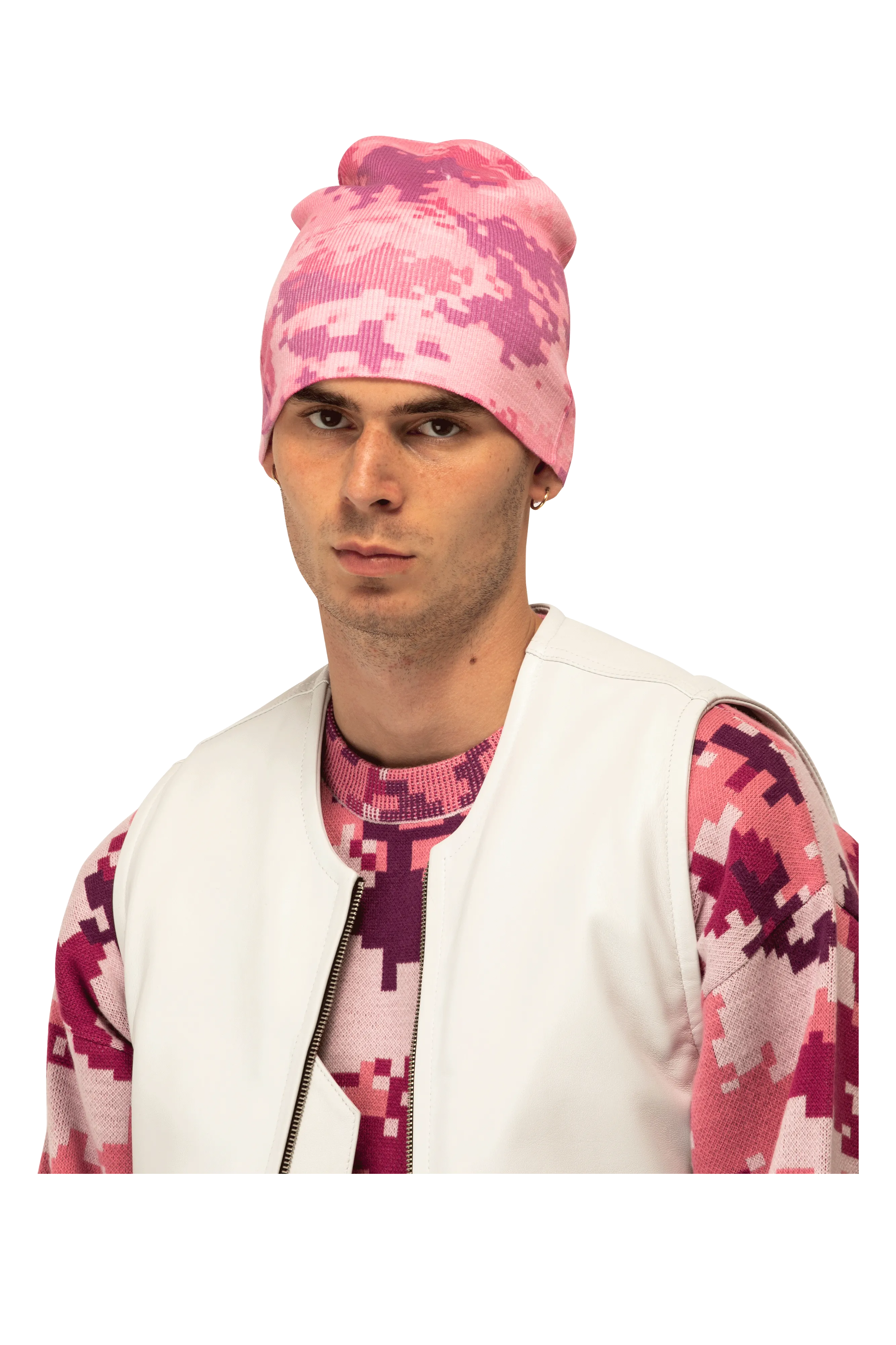 Pink Digi Camo Beanie