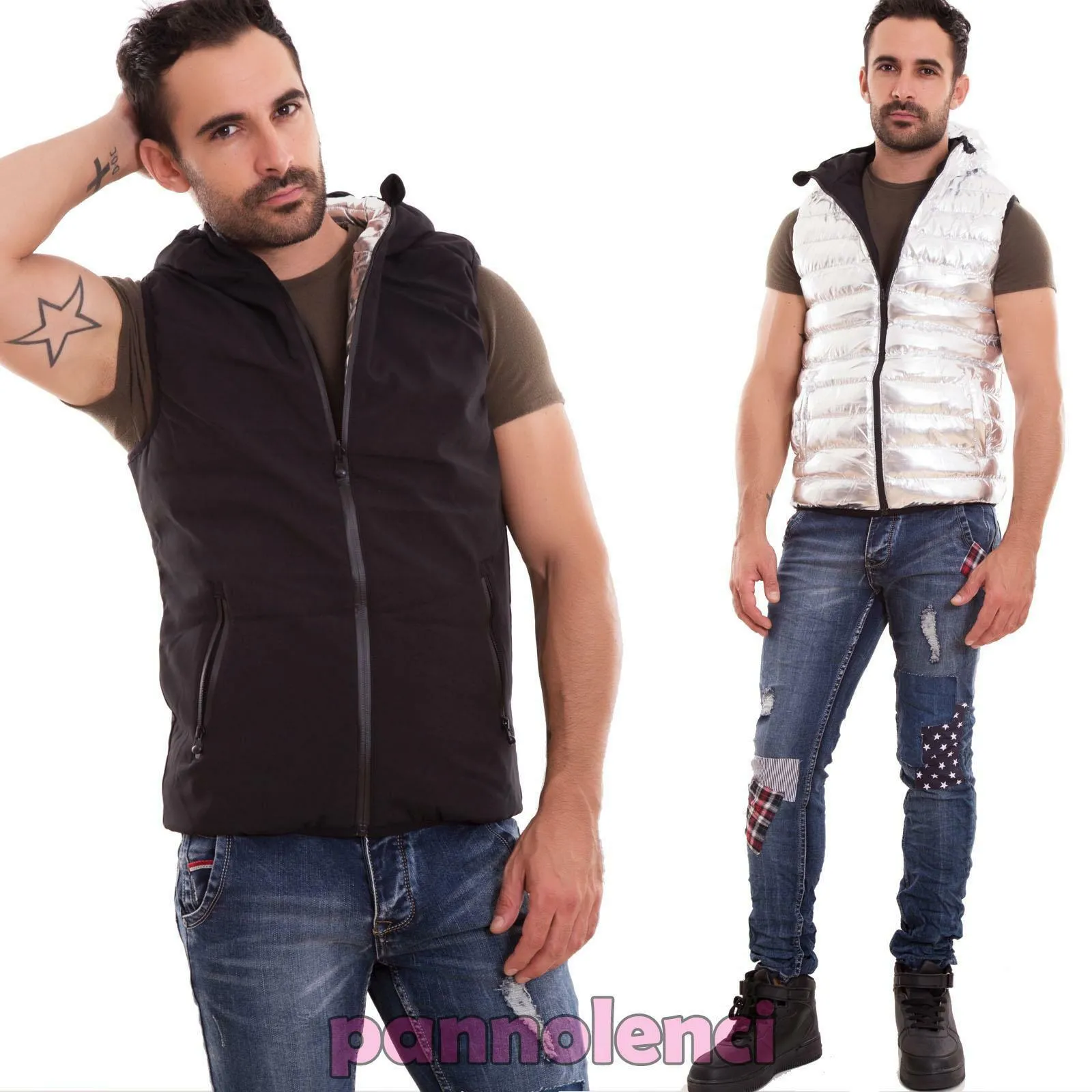 Piumino uomo smanicato bomber BX5173