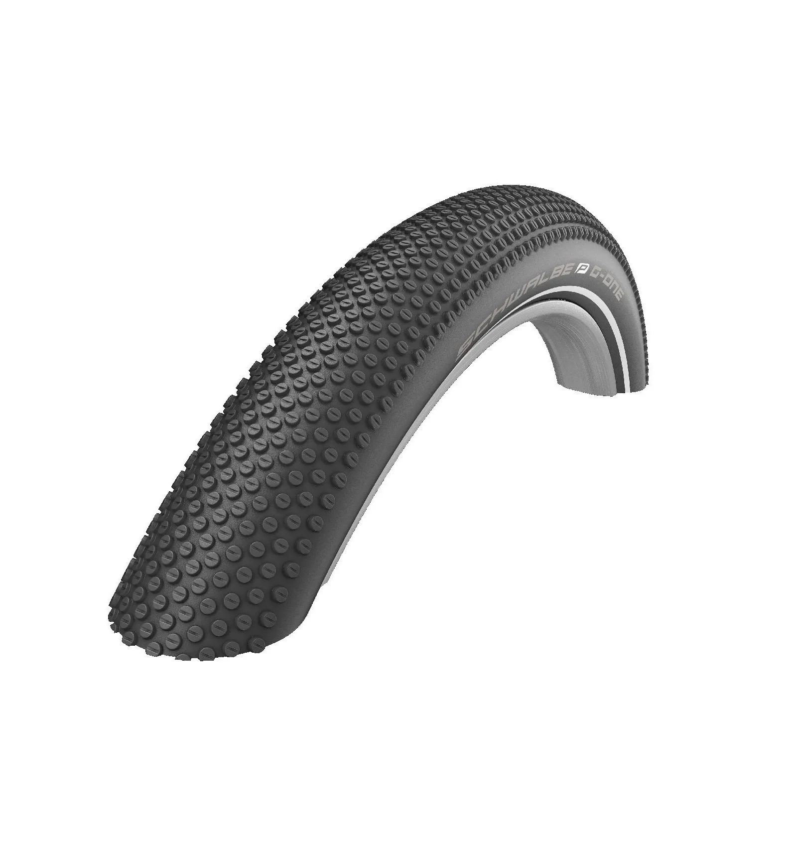 Pneumatico Schwalbe G-ONE ALLROUND 27.5x2.25 pieghevole E-Bike Performance Line RaceGuard Addix nero con strisce riflettenti