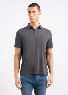 Polo in puro cotone slub uomo