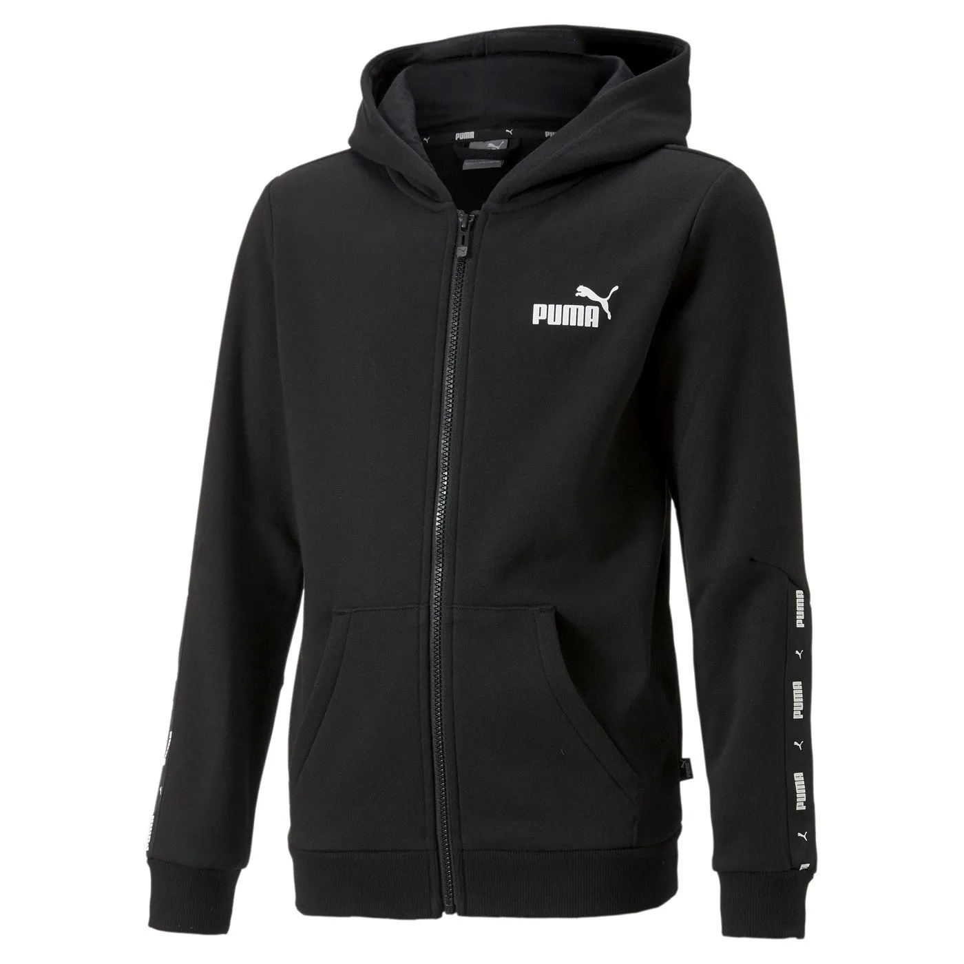 Puma Felpa con cappuccio e cerniera intera ESS Tape Full-Zip Hoodie FL B 670090 01 black
