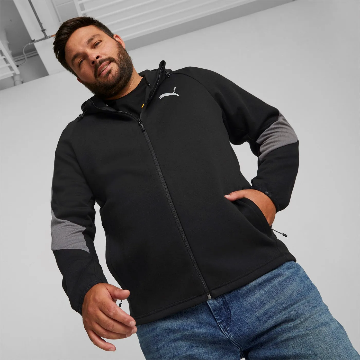 Puma Felpa con cappuccio Evostripe Full-Zip Hoodie 849915 01 black