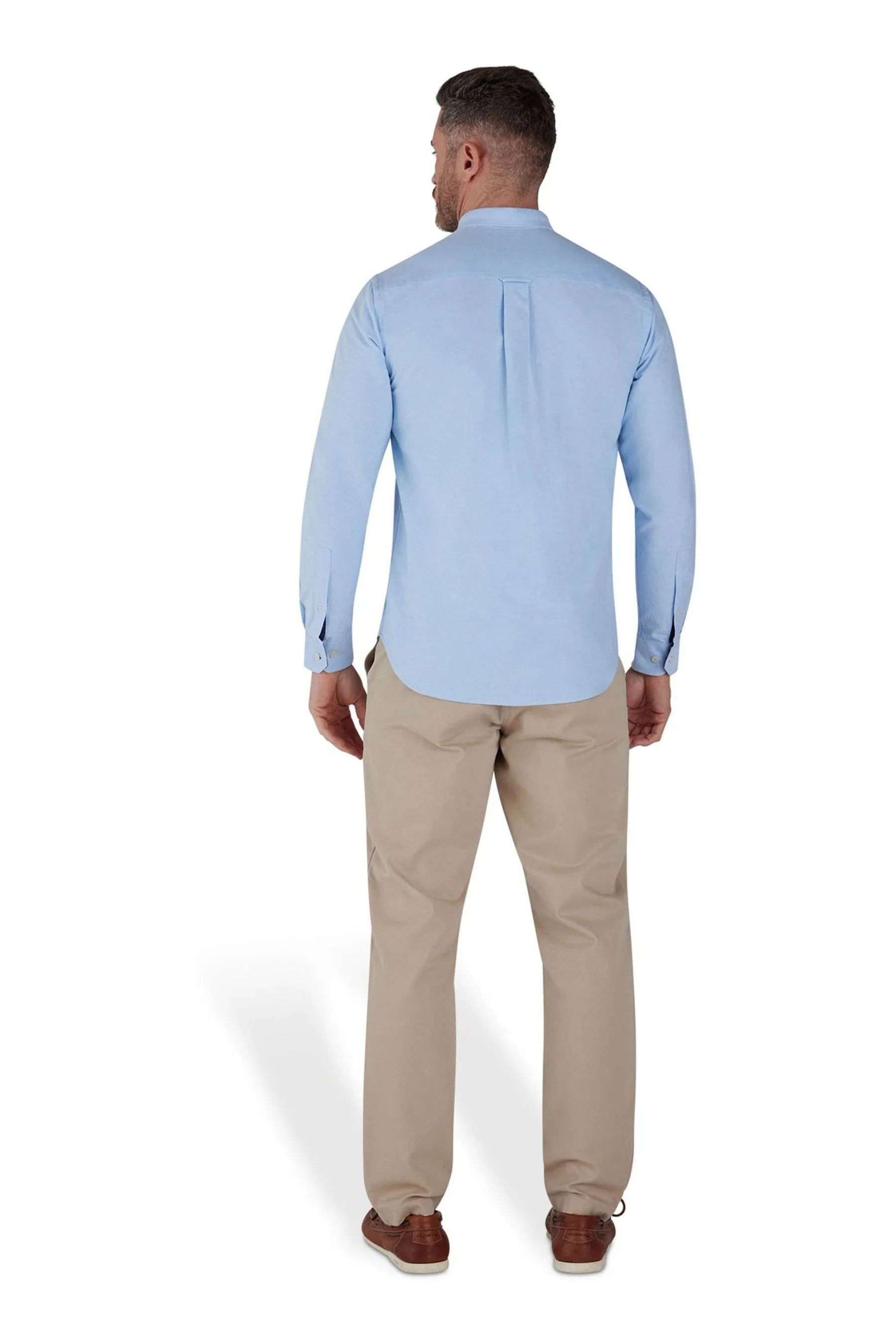 Raging Bull Blu - Camicia classica con Manica lunga Oxford