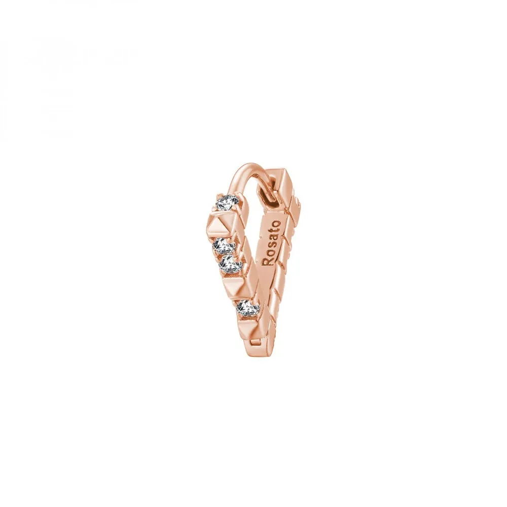 Rosato Orecchino a Triangolo in Argento Rosa RZCU62