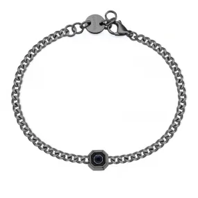 SAGAPO Bracciale uomo a catena con centrale Sagapo Snap