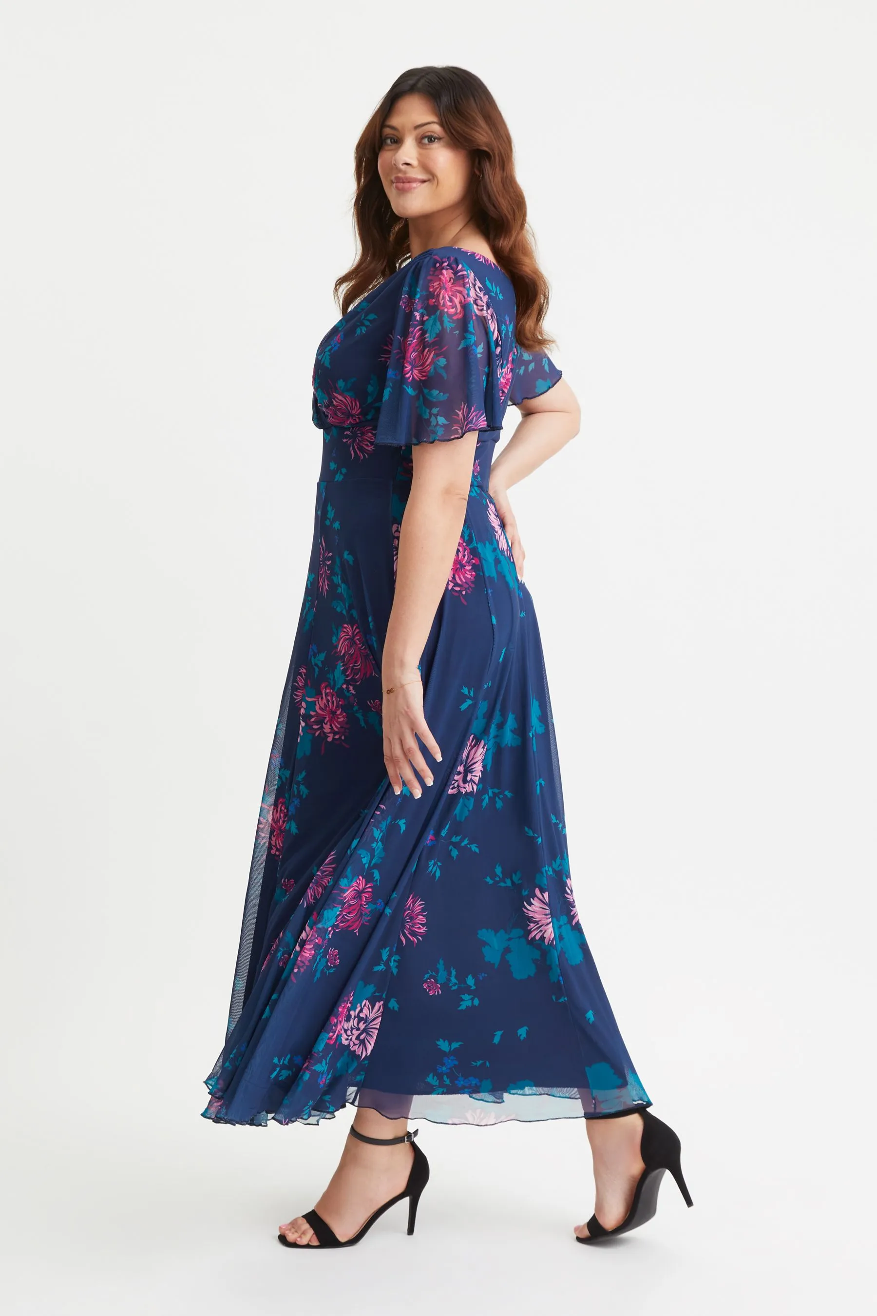 Scarlett & Jo - Isabelle - Abito maxi con maniche a pipistrello