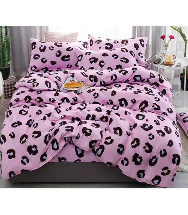 Set lenzuola leopard pink