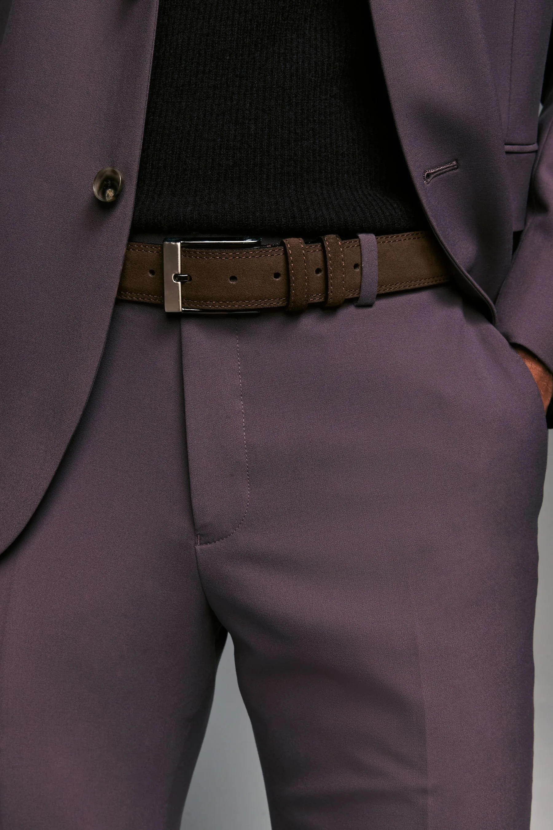 Signature Double Keeper Suede Belt    
